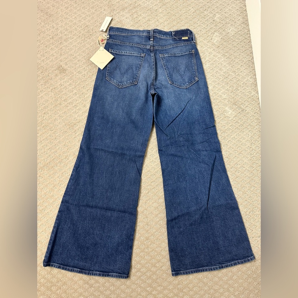 NWT Sz 28 Mother Lil The Tomcat Roller Skimp in Perfectly Imperfect wide leg - Picture 5 of 15